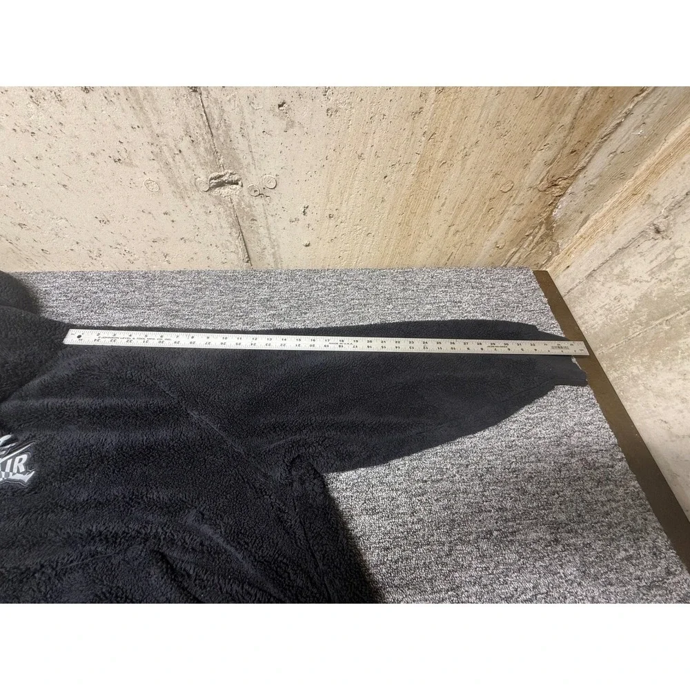 Jordan Mens Air Sherpa Fleece Hoodie Black Jumpman Logo Pullover XXL CV2253-010